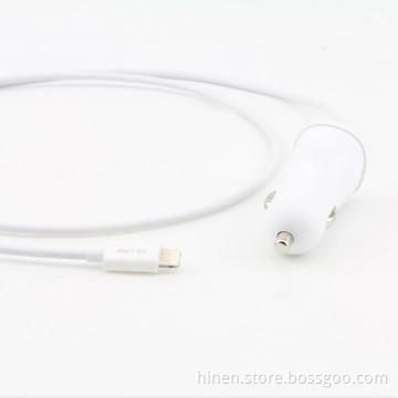 5V/2.4A output Lightning Car charger with Lightning Cable